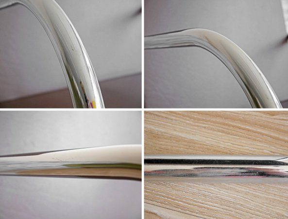 ノル knoll ブルーノ アームチェア チューブラー Brno Arm Chair Tubular ミースファンデルローエ 革張り カンチレバー 定価:約24万円 ●