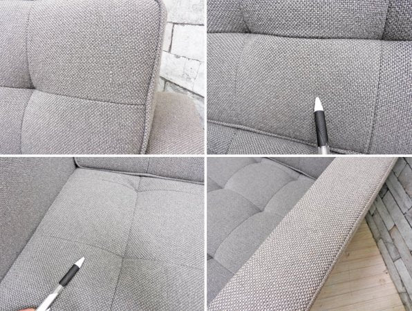 ノル Knoll フローレンス・ノル・コレクション Florence Knoll Collection リラックス RELAX 2Pソファ グレー ファブリック スチールレッグ ミッドセンチュリー ●
