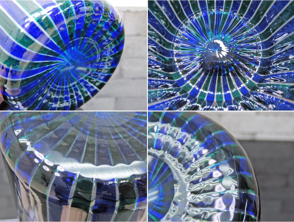 ベニーニ venini ムラーノ MURANO VASO A CANNE フラワーベース 特大 ジオ・ポンティ Gio Ponti ●