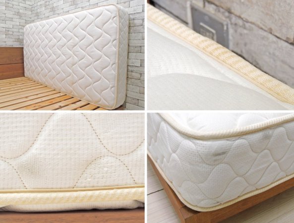 マスターウォール MASTERWAL レヴィ ベッド LEVY BED シングルサイズ ウォールナット 現行品 LVBD-S シーリー社 Sealy マットレス付き 総額¥251,200- A ●