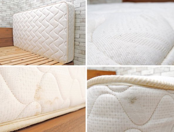 マスターウォール MASTERWAL レヴィ ベッド LEVY BED シングルサイズ ウォールナット 現行品 LVBD-S シーリー社 Sealy マットレス付き 総額¥251,200- B ●