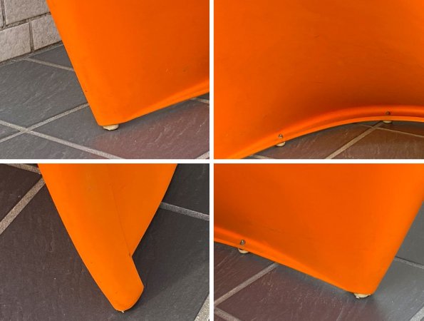 ヴィトラ vitra パントンチェア Panton Chair オレンジ ヴェルナー・パントン Panton スタッキングチェア スペースエイジ ミッドセンチュリー ■
