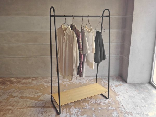 イデー IDEE ポール ハンガー スタンド ナチュラル PAUL HANGER STAND Natural アントン ANTON ハンガーラック シェルフ付き ♪