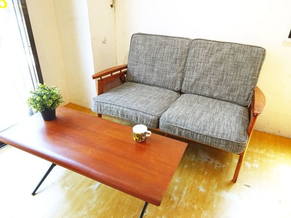 アクメファニチャー ACME Furniture ウィッカー 2シーターソファ WICKER SOFA ウッド×ラタン 西海岸スタイル 定価\129,800 ★