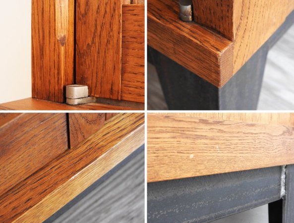 トラックファニチャー TRUCK FURNITURE ガットカップボード GATTO CUPBOARD W.オーク無垢材 キッチンボード リビングボード 食器棚 書棚 本棚 ●