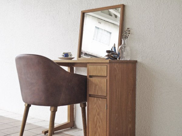 トラックファニチャー TRUCK FURNITURE ドレッサー&ミラー TAMO PEDESTAL DRESSING TABLE & MIRROR タモ材 希少 ◇