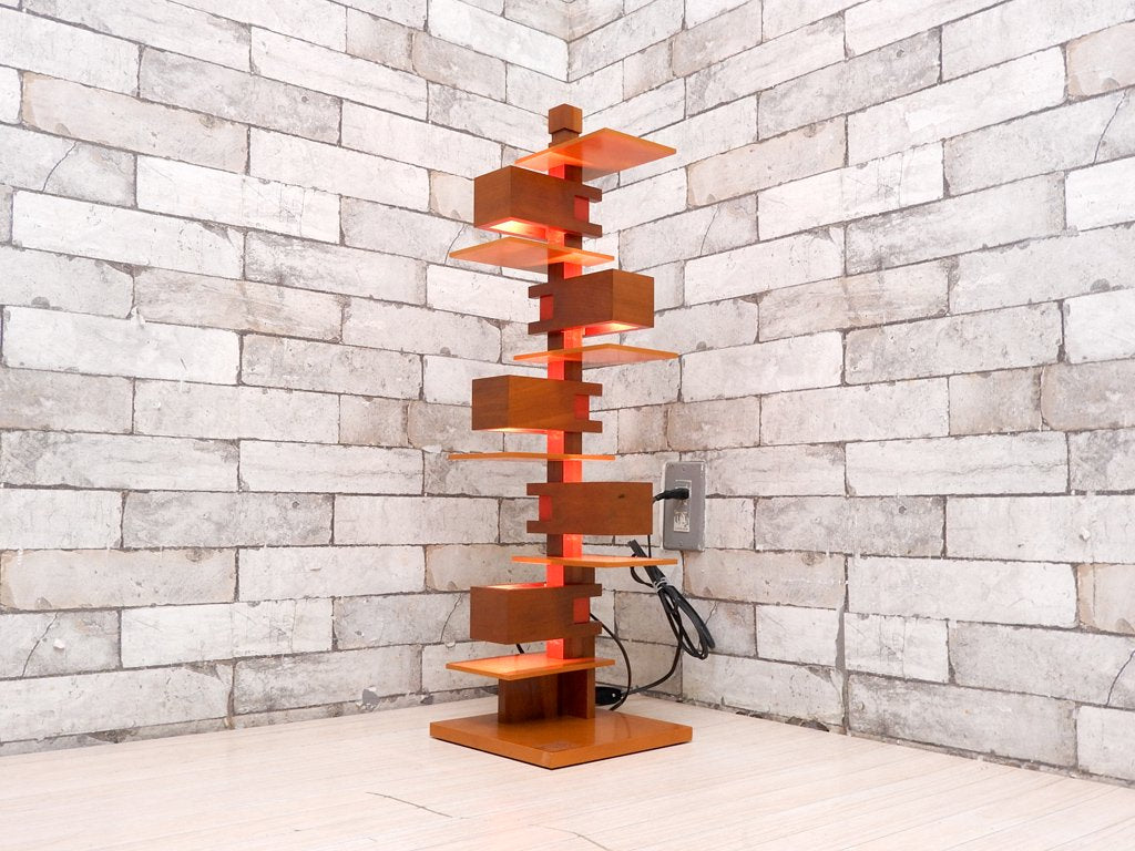フランク・ロイド・ライト Frank Lloyd Wright タリアセン TALIESIN 3 テーブルランプ チェリー材 ヤマギワ取扱 正規品 新品未使用 外箱付 定価¥126,500- ●