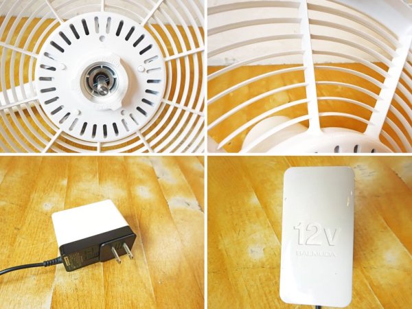 バルミューダ BALMUDA グリーンファン2 GreenFan2 扇風機 卓上からリビングファンにも ホワイト×ブラック EGF-1200 2013年製 ★