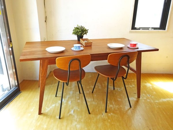 グリニッチ greeniche ワークテーブル Work table 160cm ウォールナット無垢材 ダイニングテーブル オイル仕上げ 定価17万円 ★
