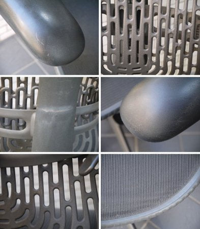 ハーマンミラー Herman Miller ミラチェア Mirra Chair スタジオ7.5 ブラック×グラファイトカラー ■