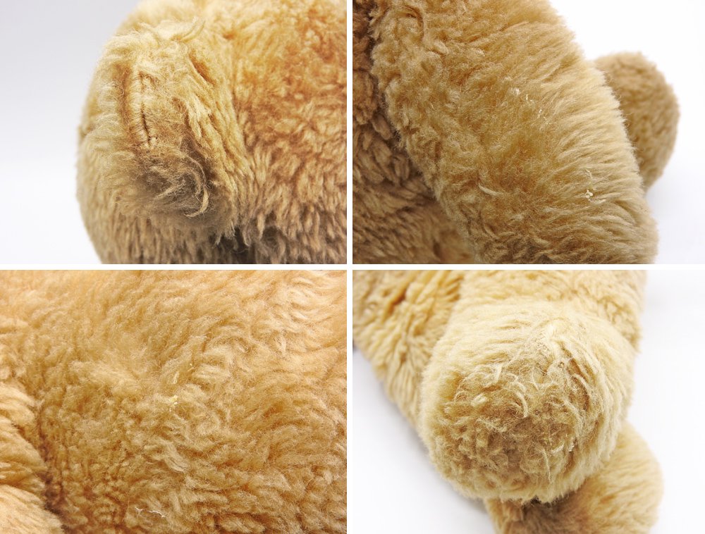 アルレスフォードクラフツ Alresford Crafts ハニーベア Honey Bear テディベア 熊 まゆげ ぬいぐるみ 玩具 全長50cm 1970s UKビンテージ 英国雑貨 ●