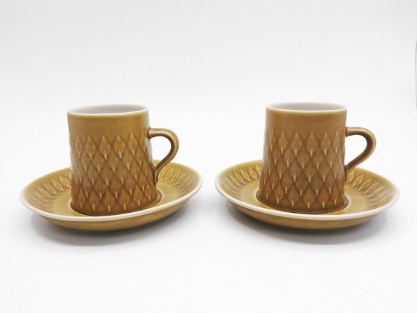 ビングオーグレンダール Bing&Grondahl B&G レリーフ Relief カップ&ソーサー C&S イェンス・H・クィストゴー JHQ デンマーク 北欧ビンテージ B ●