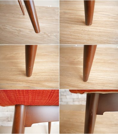 イデー IDEE コショネ COCHONNET CHAIR ダイニングチェア 2脚セット オレンジ 北欧スタイル 合計定価¥66,000- B ●