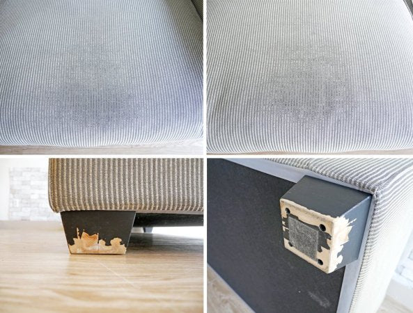 アイラーセン eilersen ストックホルムソファ STOCKHOLM SOFA 2.5人掛け ファブリック グレー系 デンマーク 北欧家具 定価40万円以上 現状品 ●