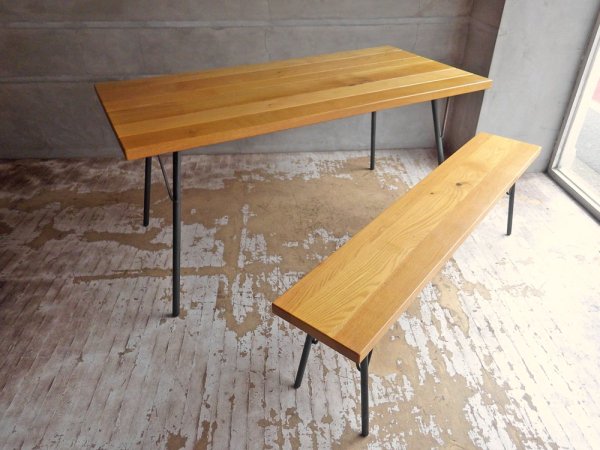 アクメファニチャー ACME Furniture グランビュー ダイニングテーブル GRANDVIEW DINING TABLE オーク無垢材 インダストリアル 廃番タイプ ♪