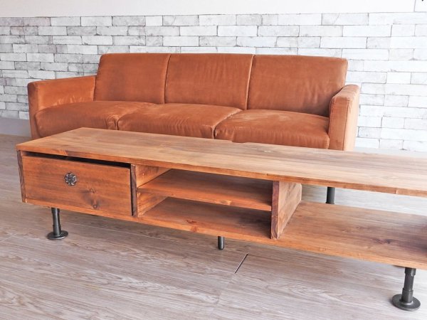 ニコアンド niko and… クラフトマンシリーズ CRAFTSMAN SERIES 3Pソファ インダストリアルデザイン 定価\75,900- ●
