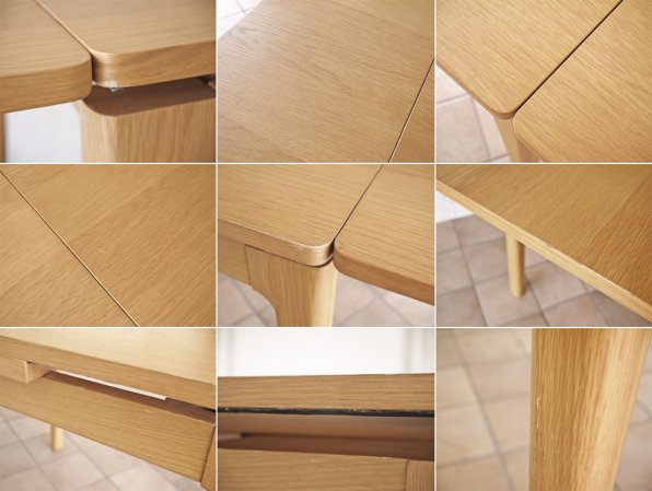 ウニコ unico トリト TRITO エクステンション ダイニングテーブル ドローリーフタイプ伸長式 オーク材 ナチュラル
定価\51,480- ◇