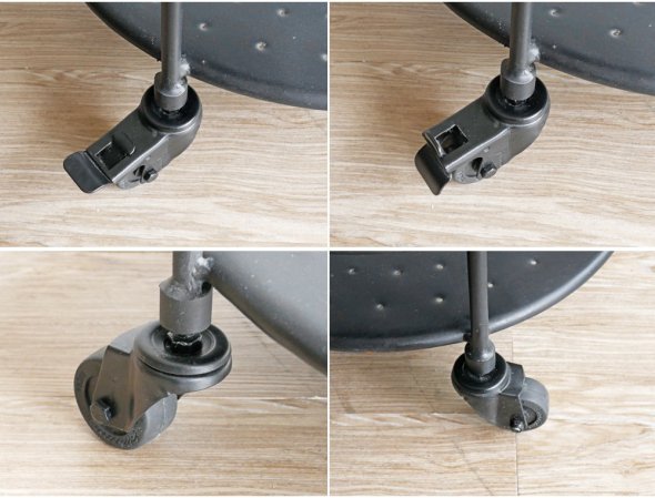 ライフファニチャー LIFE FURNITURE アイアンラウンドワゴン IRON ROUND WAGON キッチンワゴン ブラック キャスター付 インダストリアル 定価¥25,080- ●