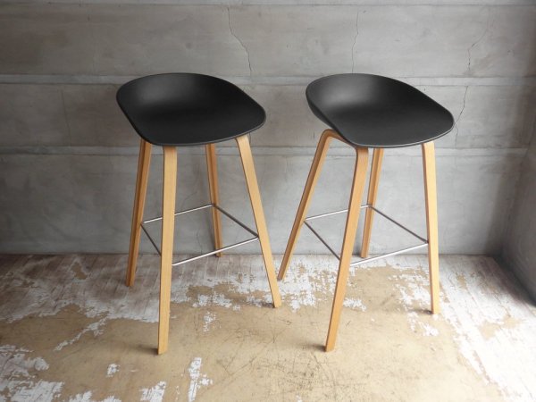 ヘイ HAY アバウトアスツール About a stool ブラック ハイスツール 北欧モダン デンマーク A ♪