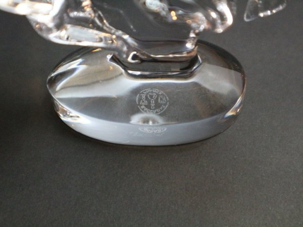 バカラ Baccarat オブジェ 置物 馬 ホース クリスタルガラス フランス ◎