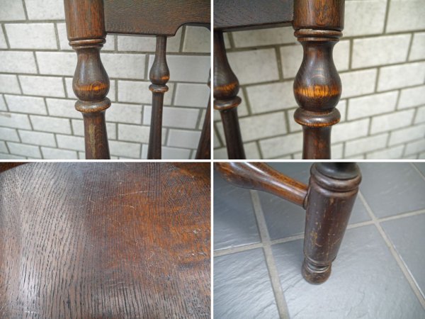 横浜元町 竹中家具 takenaka furniture ダイニングチェア オーク無垢材 スピンドルバック ■