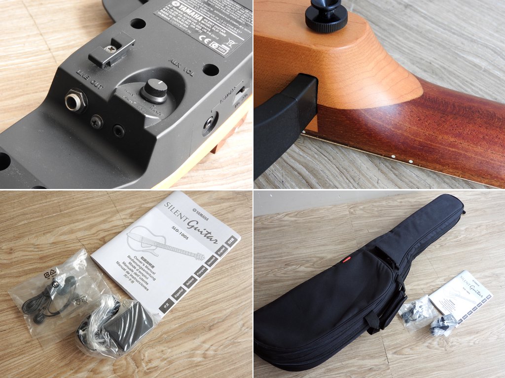 ヤマハ YAMAHA サイレントギター SLG-100S エレアコ ギグバッグ&付属品一式付き ●