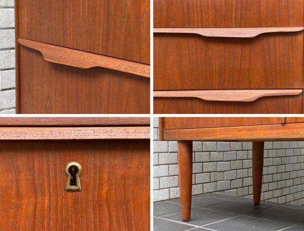 デンマーク ビンテージ DANIASH VINTAGE チェスト チーク材 5段 抽斗6杯 北欧家具 ■