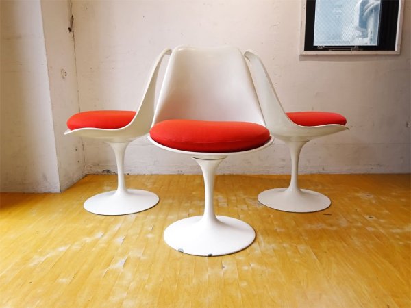 ノル Knoll チューリップチェア エーロ・サーリネン Eero Saarinen ノール スペースエイジ ビンテージ ミッドセンチュリー A ★