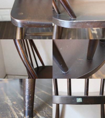 アーコール Ercol フープバック ダイニングチェア イギリス 60's ビンテージ コロニアル◎