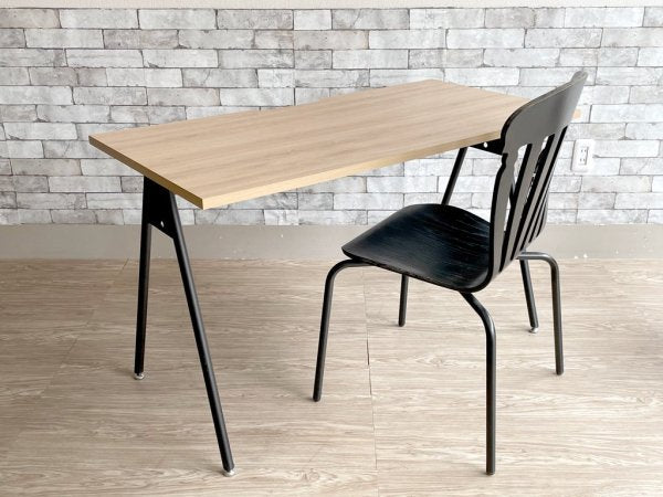 ジャーナルスタンダードファニチャー journal standard Furniture コンパスレッグデスク W120 ナチュラル コンセント付き ASKUL取扱 定価¥16,390- ●