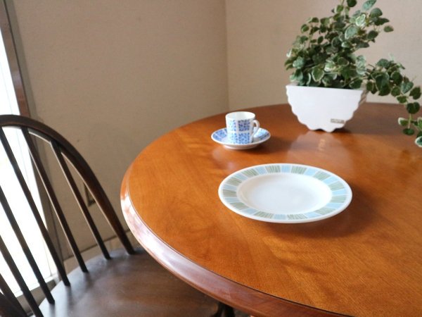 横浜ダニエル Daniel ラウンド ダイニングテーブル 樺桜材 アーリーアメリカン 定価¥207,900- ◎