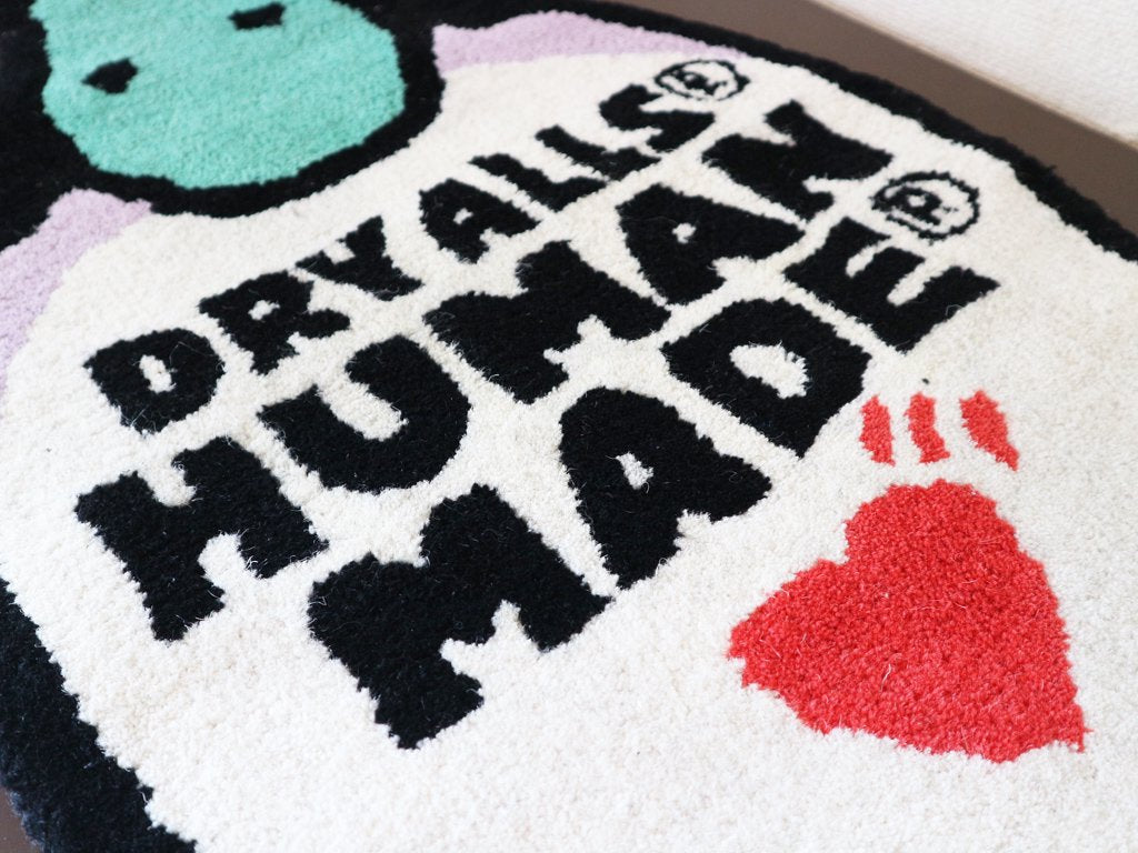 ヒューマンメイド HUMAN MADE DRY ALLS ダックラグ DUCK RUG 20ss Sサイズ 鴨 ラグ ラグマット 未使用 ◎