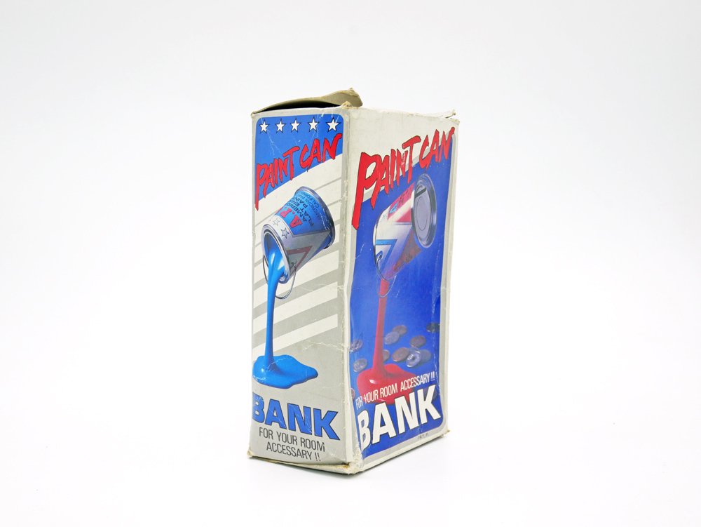 トープレ TOPLAY ファンシー部 FANCY ペイントカンバンク PAINT CAN BANK 貯金箱 オブジェ 玩具 箱付 1980s 昭和レトロ ビンテージ Vintage ●