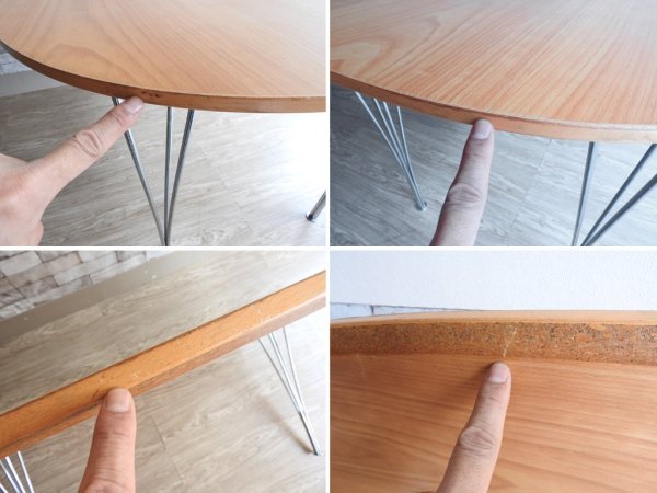 フリッツハンセン Fritz Hansen スーパー楕円 Bテーブル ビーチ材 W150cm ピート ハイン アルネ・ヤコブセン × ブルーノ・マットソン 北欧モダン 参考価格326,010円 ●
