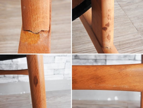 カールハンセン&サン Carl Hansen & Son CH30 ビンテージ ダイニングチェア チーク材×ビーチ材 レザー ハンス・J・ウェグナー Hans J. Wegner 北欧家具 ●