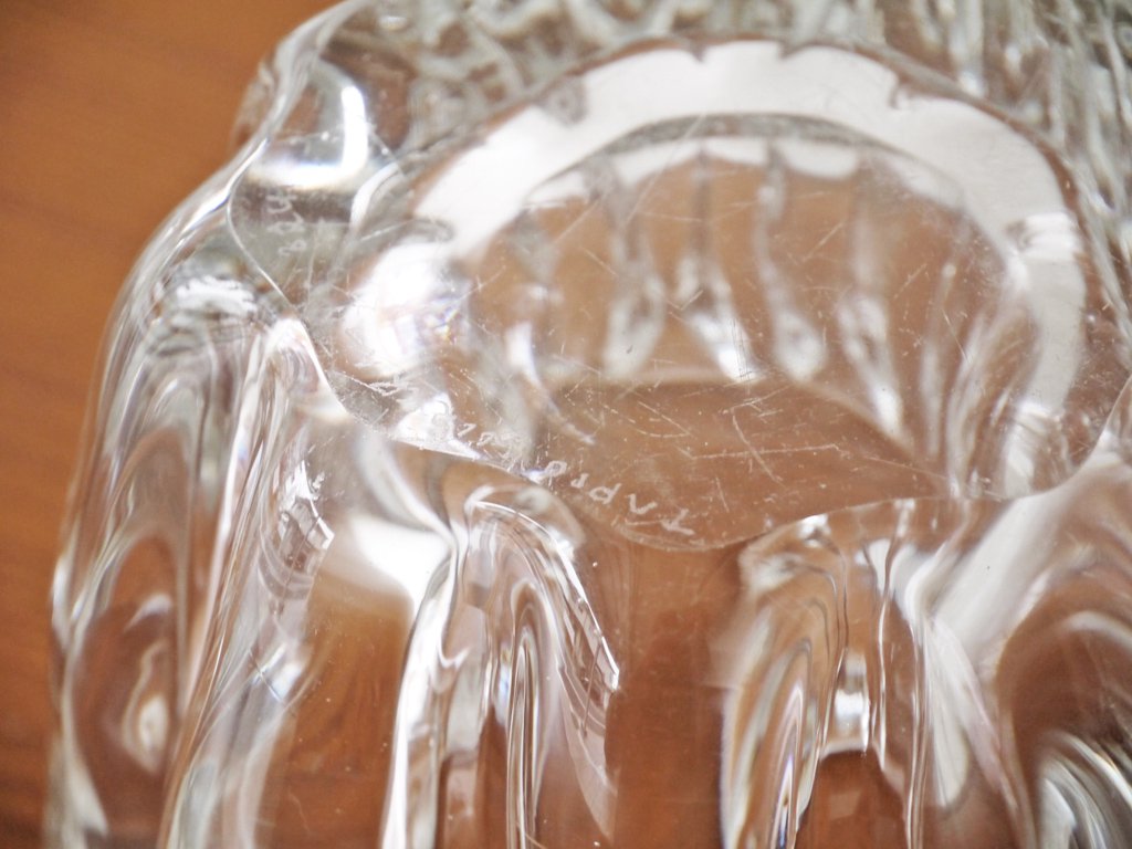 イッタラ iittala Kalvolan Kanto 3241 フラワーベース クリアガラス ビンテージ タピオ・ヴィルカラ Tapio Wirkkala フィンランド 北欧 ◇