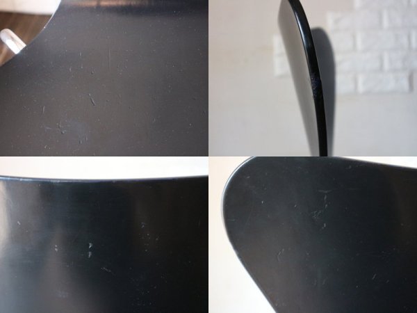 フリッツハンセン Fritz Hansen セブンチェア ブラック アルネヤコブセン 北欧 プライウッド ダイニングチェア A ◎