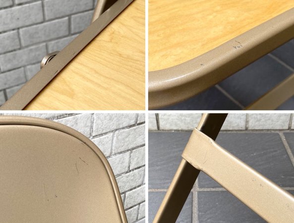 クラリン CLARIN フォールディングチェア ウッドシート WOOD SEAT FOLDING CHAIR 折畳 USA 米国 P.F.S 取扱 ■