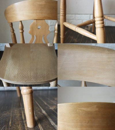 ラスティックトゥエンティーセブン RUSTIC TWENTY SEVEN フィドルチェア ダイニングチェア ビーチ材 英国スタイル B ◎