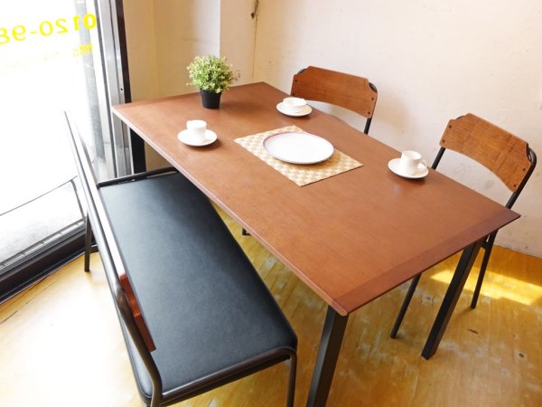 ウニコ unico ホクストン HOXTON ベンチ バックレスト ウォールナットカラーインダストリアル カフェスタイル ★