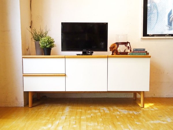 イデー IDEE スティルト サイドボード L STILT SIDEBOARD L ナチュラル×ホワイト ナラ材 マリナ・ボーティエ ★
