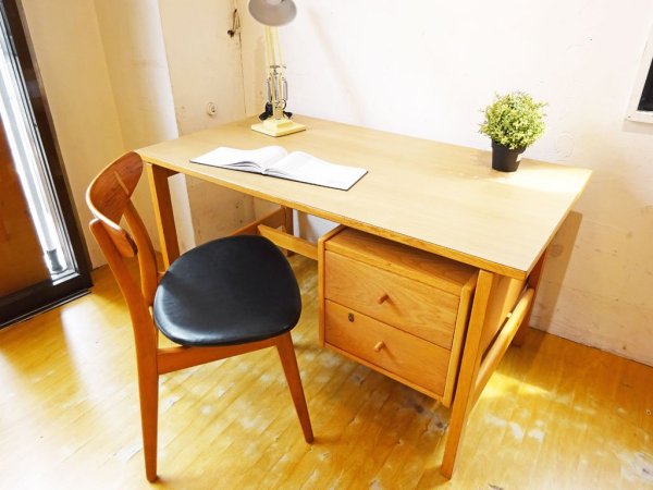 カールハンセン&サン Carl Hansen & Son CH30 ビンテージ ダイニングチェア チーク材×ビーチ材 レザー ハンス・J・ウェグナー Hans J. Wegner 北欧家具 ★