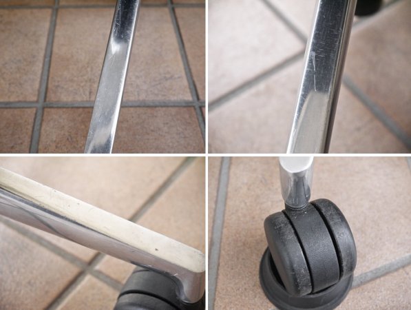 ヴィトラ vitra. IDトリム ID Trim ダークグレイ/ネロ アルミニウムリングアームレスト スタンダードシート キャスター付き アントニオ・チッテリオ 参考価格\151,800- ◇