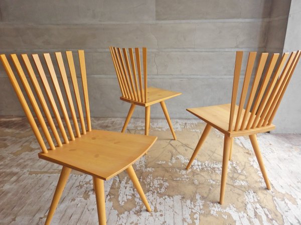 クビスト KVIST フレデリシア FREDERICIA ミカドチェア MIKADO CHAIR ダイニングチェア ビーチ材 デンマーク A ♪