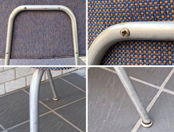ハーマンミラー Herman Miller ジョージ・ネルソン George Nelson メタルサイドチェア Model 4671 ジラルド生地 ビンテージ ミッドセンチュリー 希少品 ■