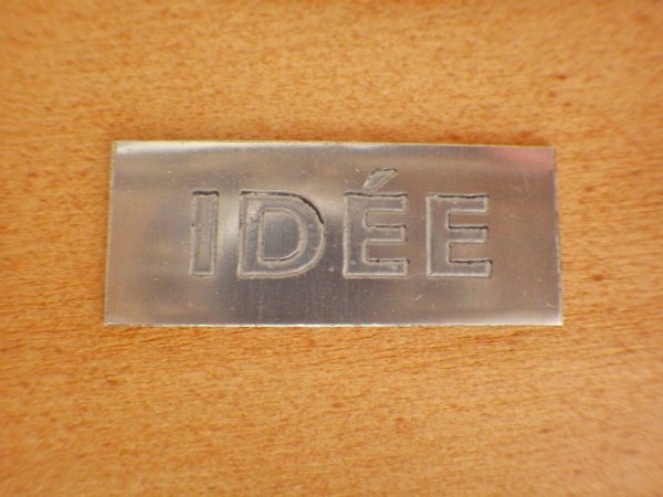 イデー IDEE ソリッドベンチ SOLID BENCH ソファ 長椅子 ブルー系 ファブリック オーク材 アントンブラウン 受注生産品 定価185,900円 現状品 ♪