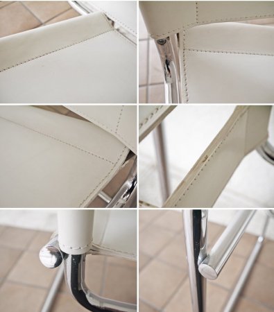 ワシリーチェア Wassily Chair ホワイト クラブチェア B3 マルセルブロイヤー バウハウス 名作家具 モダニズムデザイン リプロダクト品 ◇