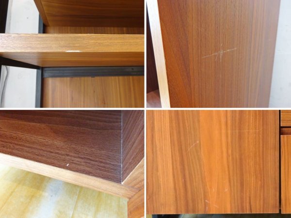 ウニコ unico ホクストン HOXTON キッチンボード 中央オープンタイプ ウォールナットカラー 幅82cm 定価140,800円 ★