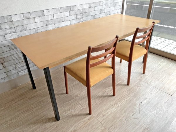 ウニコ unico ホクストン HOXTON ダイニングテーブル アッシュ材 アイアン W186 ナチュラルカラー ¥87,780- C
●