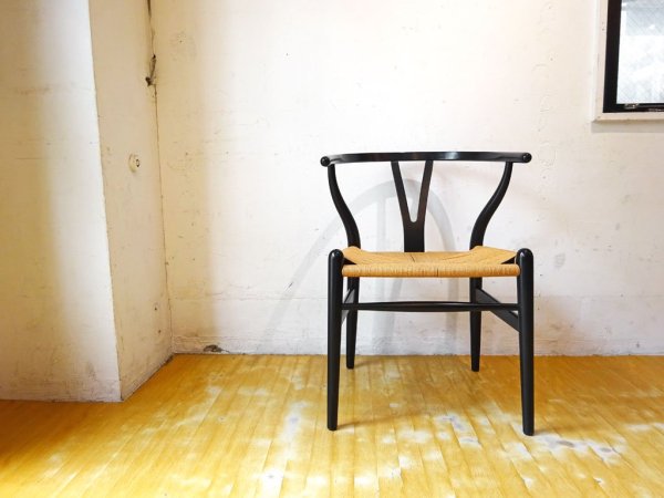 カール ハンセン&サン Carl Hansen & son CH24 Yチェア ハンス・J・ウェグナー ビーチ材 ブラックラッカー 日本仕様 サイズ ★